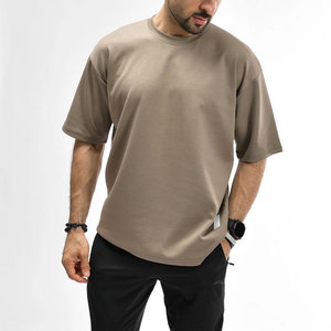 Venta de Fábrica OEM/ODM, Camiseta Deportiva de Cuello Redondo, Color Personalizado, Corte Holgado Regular, 100% Algodón, Transpirable, Ecológica, de Alta Calidad - Product Image 1