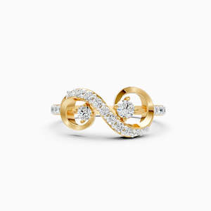 Bague de fiançailles unisexe en diamant blanc jaune certifié IGI, taille brillant, cultivé en laboratoire, couleur E, plaqué or rose classique - Product Image 2