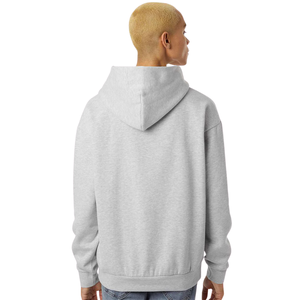 <b>Mens</b> 280gsm Midweight Pullover Hoodie Heather <b>Grey</b> Color Premium Cotton Fleece <b>Sweatshirt</b> Casual Streetwear Custom Logo OEM ODM - Product Image 2