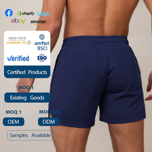 กางเกงขาสั้นกีฬาผู้ชาย ปี 2024 ระบายอากาศ แห้งเร็ว สีพื้น สำหรับวิ่งลำลอง ชายหาด ใส่สบาย ฤดูร้อน - Product Image 4