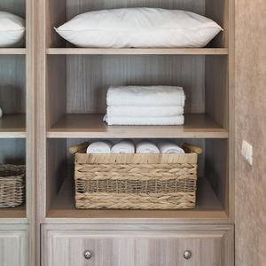 Cestas de almacenamiento de Jacinto de mimbre de algas marinas naturales tejidas a mano, organizador de artículos diversos para uso doméstico - Product Image 3