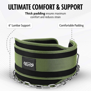 Ceinture de soutien robuste en acier pour tractions et dips, avec rembourrage en néoprène, pour musculation et entraînement intensif, vente en gros - Product Image 2