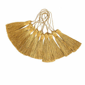 Nuevo Diseño de Borlas de Hilo Metálico Ligeras, Venta Directa de Fábrica, Producto Popular, Borlas de Hilo Metálico - Product Image 1