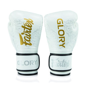 Nouveauté - Gants de boxe professionnels Fairtex Glory White antidérapants, sur mesure, pour l'entraînement de Muay Thai - Product Image 6