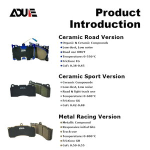 Road & <b>Light</b> <b>Track</b> Brake Pads for Nashin N1 / N3 / K5 Brake Pads - Product Image 2