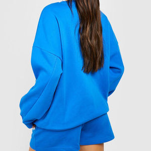 เสื้อฮู้ดสีลาเวนเดอร์สำหรับผู้หญิง ทรงโอเวอร์ไซส์ สวมใส่สบาย ผ้าฝ้ายเนื้อนุ่ม อุ่นสบาย มีสไตล์ ทันสมัย แขนยาว ทรงหลวม ใส่สบาย เหมาะกับแฟชั่นฤดูหนาว - Product Image 4