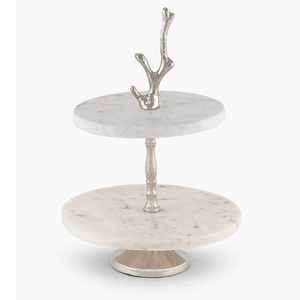 Metal Cake Display Stand for Wedding Decoration Tree Design Three Tier Wedding Dessert <b>Table</b> Restaurant <b>Birthday</b> Cake Plate - Product Image 5