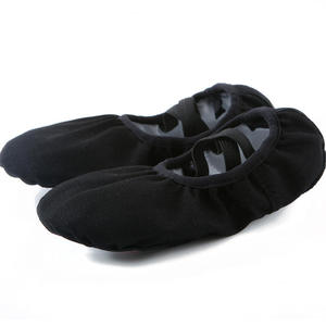 Chaussons de ballet en toile personnalisables de qualité supérieure pour femmes, semelle extérieure en cuir souple - Product Image 5