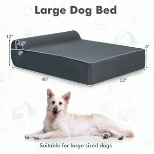 Letto Ortopedico per Cani con Poggiatesta Confortevole e Rivestimento Rimovibile Facile da Lavare per Proprietari di Animali Domestici - Product Image 4