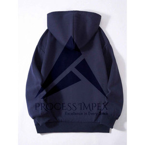 เสื้อฮู้ดผู้ชายประดับเพชร ซิปเต็มตัว ทรงโอเวอร์ไซส์ ไซส์พลัส ผ้าหนา ทรงหลวมไหล่ตก สไตล์บ็อกซี่ กระบวนการผลิตระดับพรีเมียม Impex - Product Image 3