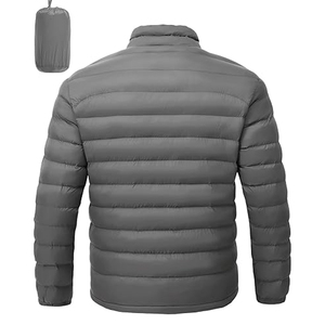 Men's Customizable High Street Style <b>Winter</b> Canvas Puffer <b>Jacket</b> 100% Nylon Hooded Reversible Lightweight <b>Waterproof</b> Windproof - Product Image 2