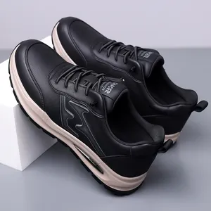 Outdoor Mens Casual Leather Shoes Comfortable Lace-Up Sneakers Soft Walking Outdoor Footwear Non-Slip Male Sports Shoes <b>Trainers</b> - Product Image 4