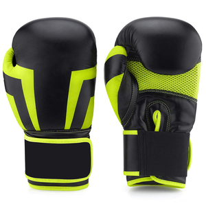 Gants de boxe en cuir PU RC Fitness Wear avec paume antidérapante, fermeture auto-agrippante, ajustement confortable pour adultes, pour l'entraînement de boxe - Product Image 1