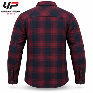 Chemise en flanelle pour homme de style luxueux, offrant des motifs à carreaux raffinés, des détails de col élégants et un attrait décontracté sophistiqué - Product Image 3