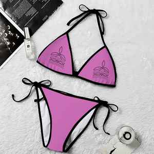 NUEVO 2026 Conjunto de Bikini de 2 Piezas para Mujer, Diseño Clásico Europeo Americano, Logotipo Frontal, Secado Rápido y Transpirable, Venta al Por Mayor - Product Image 6