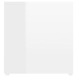 2 pezzi armadi TV in legno ingegnerizzato bianco lucido 42.1 "x 13.8" x 14.6 "per soggiorno - Product Image 6