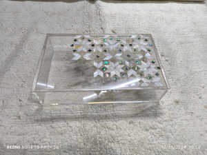 Elegante caja de madera acrílica con tapa de nácar grabada Una solución de almacenamiento única para joyas, recuerdos o regalos - Product Image 6