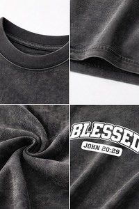 เสื้อยืดโอเวอร์ไซส์สีดำคุณภาพสูงสำหรับผู้ชาย ผ้าฝ้ายฟอกกรด พิมพ์ลายตามสั่ง สไตล์สตรีทแวร์ลำลอง แฟชั่นฤดูร้อน เสื้อยืดลายกราฟิก - Product Image 6