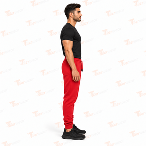 <b>Mens</b> Loose Fit <b>Jogger</b> <b>Pants</b> Streetwear Oversized Heavy Cotton Fleece Relaxed Casual Sweatpants Elastic Waist Long <b>Pants</b> Loose - Product Image 3