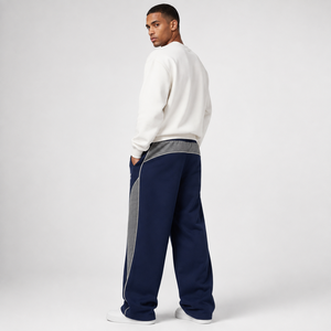 OEM Manufacturer 420 GSM Cotton Blend Fleece Men's <b>Drop</b> <b>Crotch</b> Baggy Sweatpants Custom Embroidery Baggy <b>Joggers</b> For Men - Product Image 1