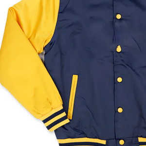 เสื้อแจ็คเก็ตเบสบอล Coppin State รุ่น Spring Varsity พรีเมียม ผ้าซาตินทรงบอมเบอร์ พร้อมโลโก้ปักด้านหน้า ขอบผ้าริบถัก และกระเป๋าอเนกประสงค์ - Product Image 2