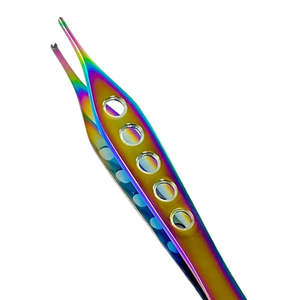 Pinzas para tejido serradas TC Adson Brown, 4.75" (12cm), de acero inoxidable alemán, reutilizables, para uso médico, de SurgiRight - Product Image 3