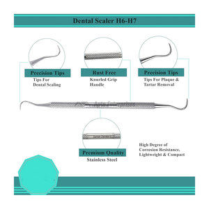 Raspadores Dentales de Doble Punta, Sondas de Acero Inoxidable, Instrumentos Manuales de Alta Calidad con Certificación CE para Limpieza Dental y Eliminación de Cálculos - Product Image 5