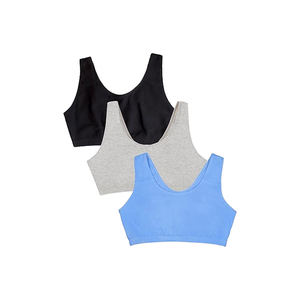 Lightweight Comfortable Breathable Front Logo High Elastic Medium Support Backless U-NECK Four-Way Stretch Removable Sports Bra - Product Image 6