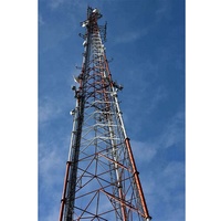 Tour de communication télécom à poteaux en acier polygonal avec tirants pour la transmission de signal cellulaire, hauteur 10M-100M, capacité de puissance 10kV-500kV