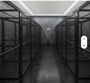 Cage de rangement en treillis métallique en acier thermolaqué, clôture de sécurité métallique, cloison de séparation pour chenil - Product Image 4