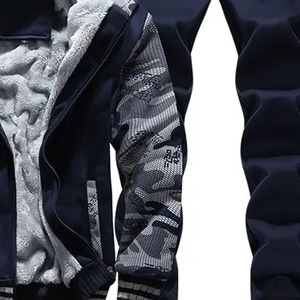 Mens Winter Hooded Tracksuit Premium <b>Fleece</b> <b>Jogger</b> Set Breathable Athletic Wear OEM ODM Manufacturer Factory Wholesale Export - Product Image 4