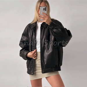 Vestes en cuir oversize élégantes pour femmes, nouvelle collection, sur mesure, haute qualité, respirantes, grandes tailles - Product Image 2