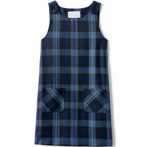 Girls plaid sleeveless dress School uniform <b>jumper</b> dress Plaid school girl dress Sleeveless school girl dress - Product Image 1