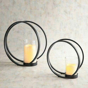 <b>Brass</b> <b>Lantern</b> With Clear Glass Cylinder And Gold Handle For Home Decoration Hurricane Candle Holder On Sale - Product Image 5