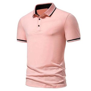 Camiseta Polo de Golf de Color Sólido para Hombre, Logotipo Personalizado Impreso, Tejido de Algodón, Talla Grande - Product Image 5
