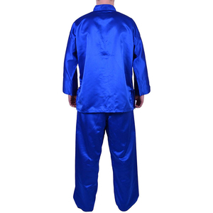 Uniforme de Kung Fu de Satén Azul, Traje de Tai Chi Unisex, Ropa de Artes Marciales, Logotipo Personalizado, Ropa de Práctica, Fabricante OEM - Product Image 5