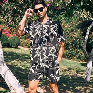 <b>Men</b> 2 Piece Set Shorts <b>Beach</b> Wear Summer Hawaiian Print <b>Shirt</b> and Short Set <b>Men</b> - Product Image 4