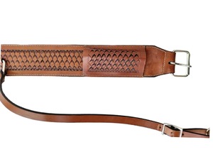 Sangle de selle souple en cuir véritable de haute qualité avec logo personnalisé Western Horse Cinch Produits marron durables pour chevaux - Product Image 3