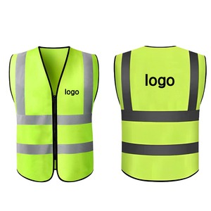 Nuevo Chaleco de Seguridad Reflectante de Alta Visibilidad Amarillo Naranja para Trabajo de Construcción y Tráfico con Logotipo Personalizado - Product Image 1