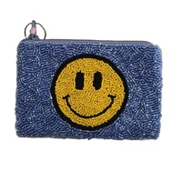 Pochette à monnaie brodée à la main en perles de rocaille belle fermeture à glissière pour femme et fille pochette à monnaie plus belle apparence avec des cadeaux.