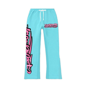 Custom Acid Wash Screen Print 100% Cotton Fleece Track Suit Premium Quality Pullover Hoodies & Joggers For Streetwear - Product Image 2