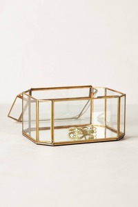 Luxury Geometric Metal and Glass Jewelry Organizer Box for Wedding Return Gifts and Decorative Storage Use - Product Image 6