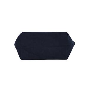 Pochette cosmétique en toile noire imprimée avec logo personnalisé pochette de maquillage en coton naturel recyclé écologique pochette cadeau mode à fermeture éclair en argent - Product Image 3