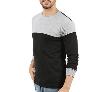 T-shirt de course à manches longues pour homme, décontracté, en tricot, imprimé brodé, séchage rapide, extensible, pour l'entraînement en plein air - Product Image 5