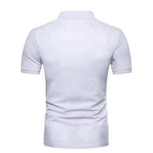 Custom Casual Knitted 100% Cotton Short Sleeve Solid Pattern <b>Shirt</b> Breathable Quick Dry Performance Sportswear <b>Men</b> Team Uniform - Product Image 4