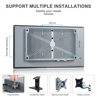 PC Táctil de 13.3 Pulgadas con Pantalla Resistiva, Computadora Industrial IPC, SSD de 128G/256G, Panel PC Todo en Uno con USB Frontal