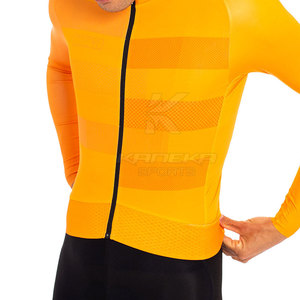 Wholesale Super Lightweight Men's <b>Cycling</b> Zipper Jersey Breathable Quick Dry Eco-Friendly Polyester Customizable High Quality - Product Image 5