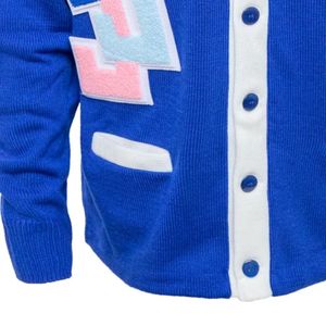 Jack and Jill Old School Cardigan Classic Button Front Knit <b>Sweater</b> <b>Vintage</b> Style Long Sleeve Casual Varsity Outerwear Premium - Product Image 4