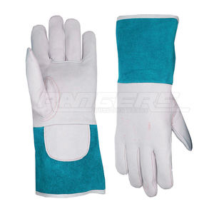 Gants de sécurité en cuir à manches longues, personnalisables avec logo, anti-coupure, pour soudure, haute qualité, résistants à la chaleur, pour le travail - Product Image 1