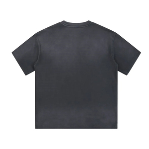 เสื้อยืดผู้ชายทรงโอเวอร์ไซส์ คอวี แขนสั้น ผ้าคอตตอนหนานุ่ม พรีเมียม ล้างสีแบบวินเทจ สวมใส่สบาย แฟชั่นลำลอง - Product Image 5
